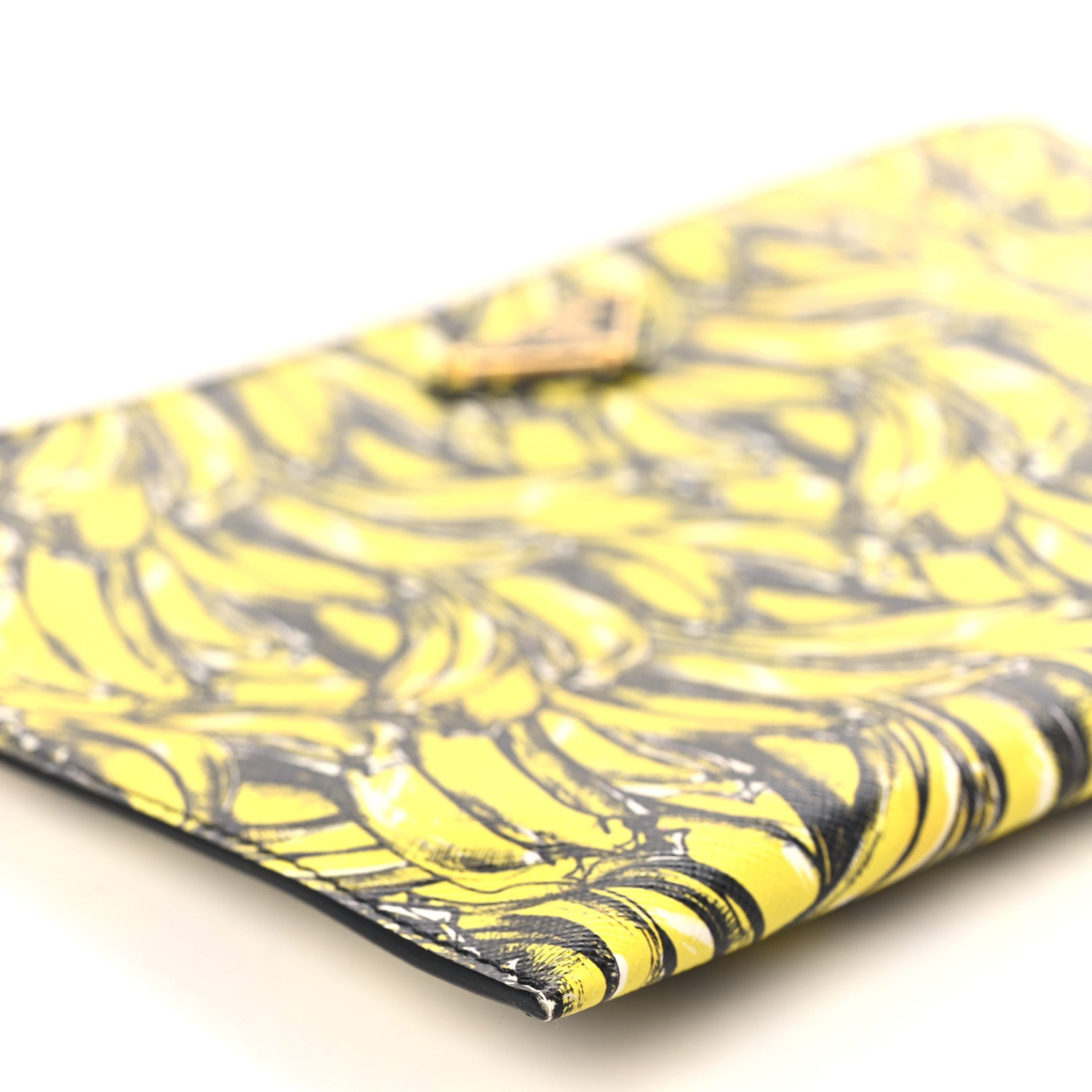 Prada Saffiano Banane Clutch Giallo 7 of 8