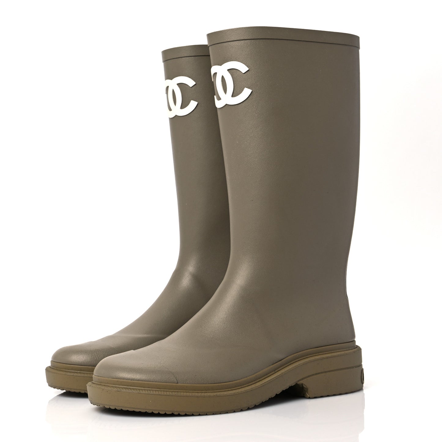 Caoutchouk CC High Boots 37 Dark Beige