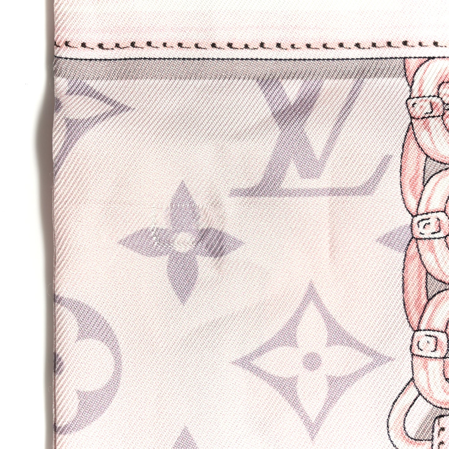 Silk Monogram Confidential Bandeau Light Pink