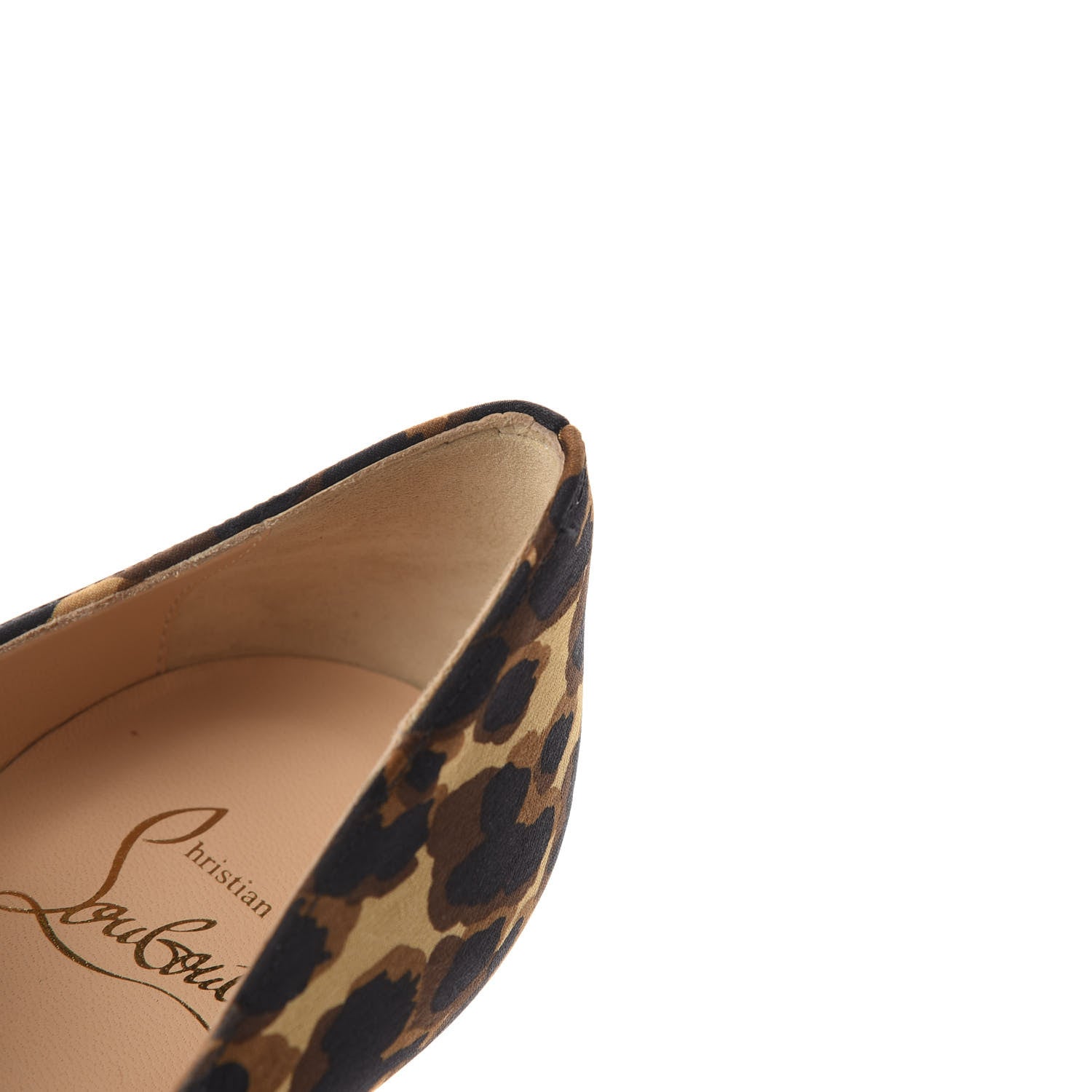 Christian Louboutin Nappa Silk Leopard Clare 80 Pumps 35.5 Marron 7 of 12