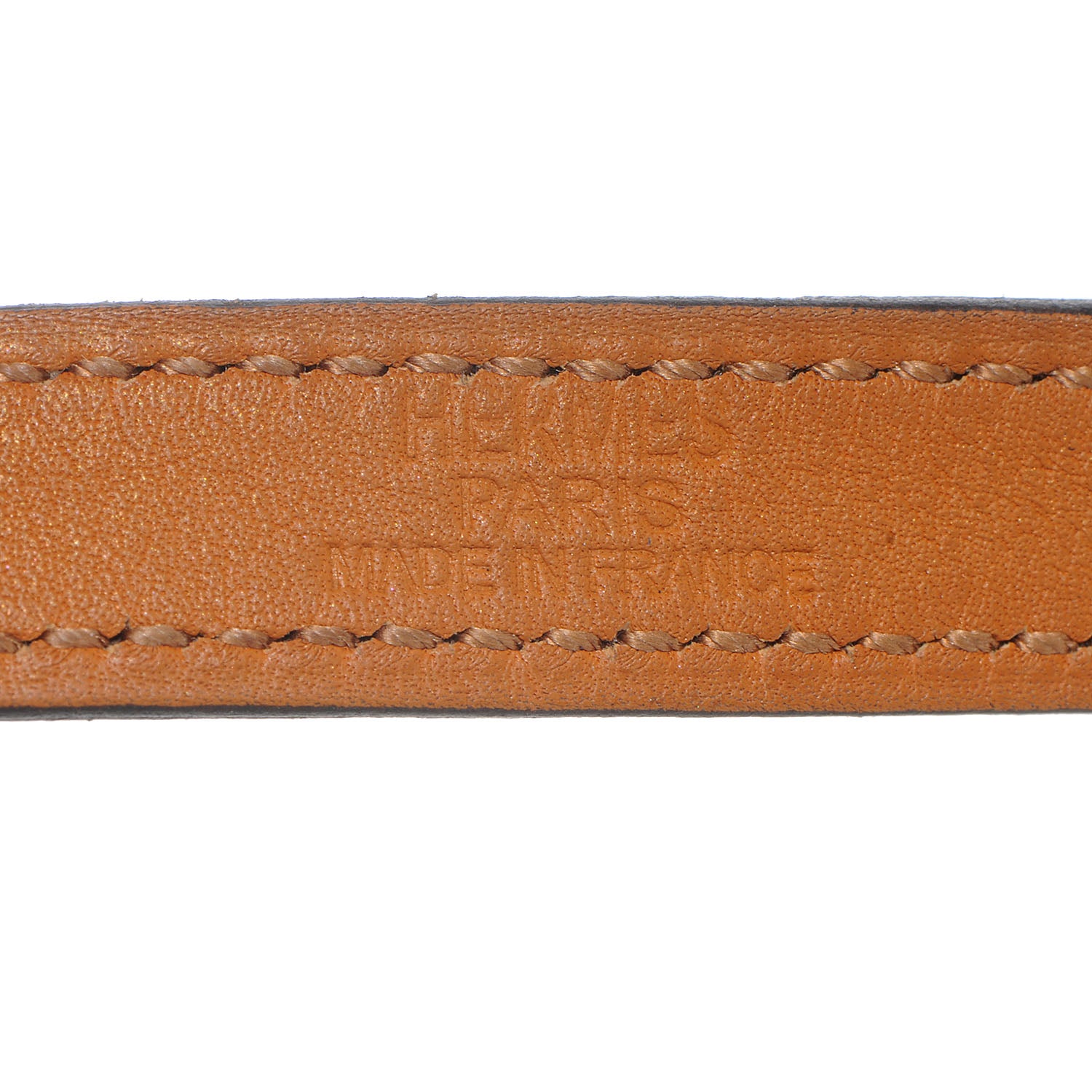 Hermes Chamonix Leather Kelly Double Tour Bracelet Small Chocolate 5 of 5