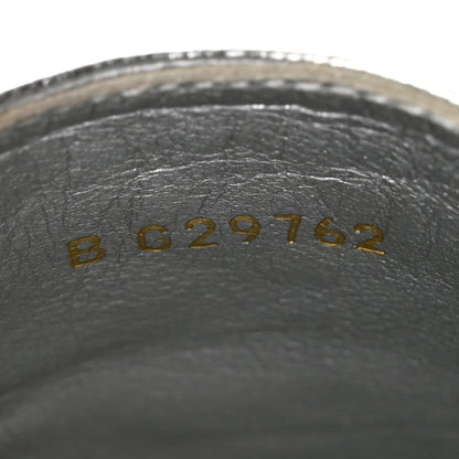 Chanel Laminated Goatskin CC Espadrilles 36 Silver 9 of 12