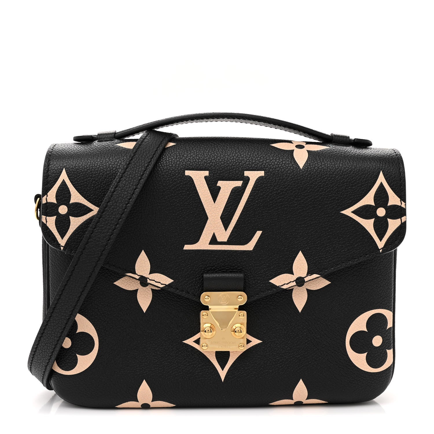 Louis Vuitton Empreinte Monogram Giant Pochette Metis Black Beige 1 of 12