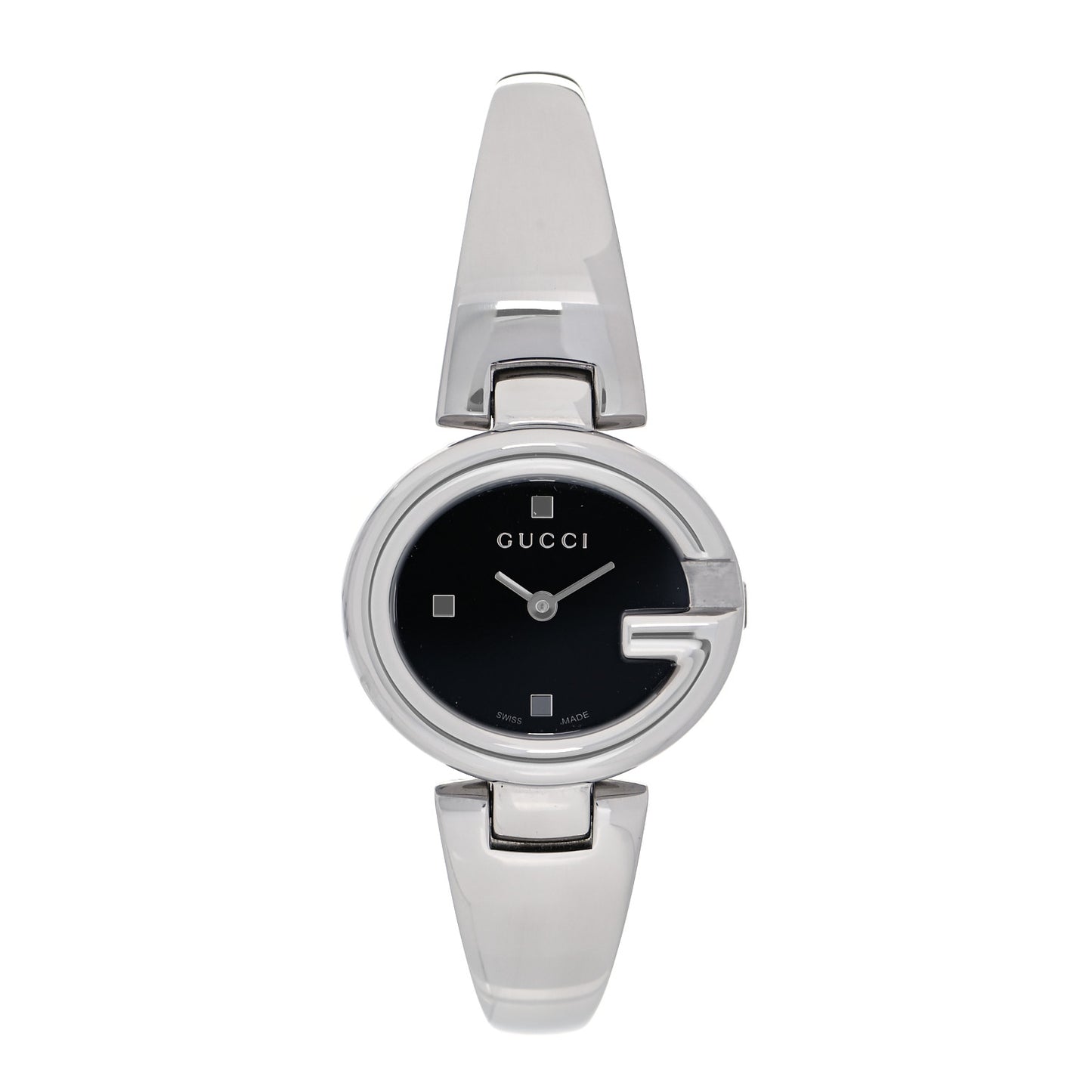 Stainless Steel 27mm Guccissima Quartz Watch Black