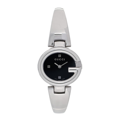 Gucci Stainless Steel 27mm Guccissima Quartz Watch Black 1 of 4