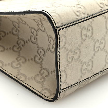 Gucci Guccissima Signature Medium Emily Chain Shoulder Bag Mystic White 8 of 9