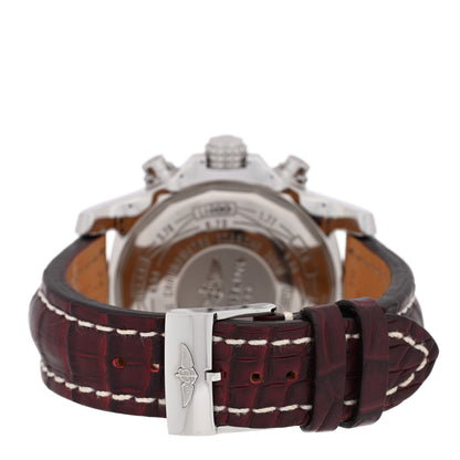 Breitling Stainless Steel Alligator 48mm Super Avenger II Automatic Watch Volcano Silver A13371 3 of 5