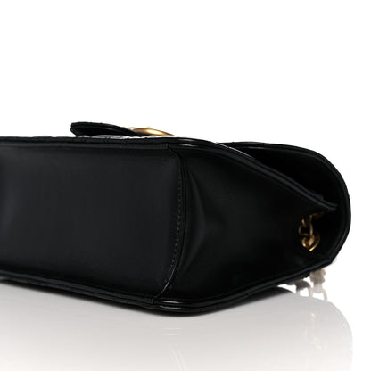 Salvatore Ferragamo Calfskin Quilted Gancini Small Flap Bag Black 9 of 11