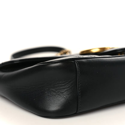 Gucci Calfskin Matelasse Small GG Marmont Shoulder Bag Black 9 of 9