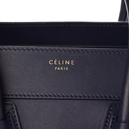 Celine Smooth Calfskin Mini Luggage Ink 6 of 7