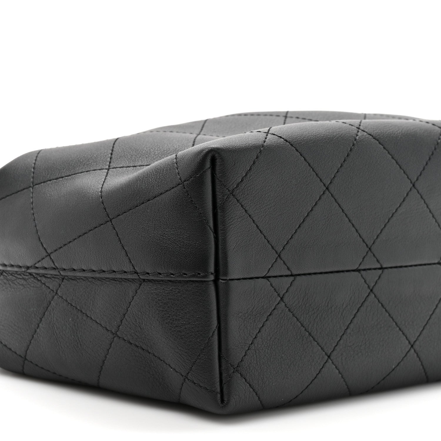 Chanel Calfskin Quilted Small Maxi Hobo Black 10 of 10