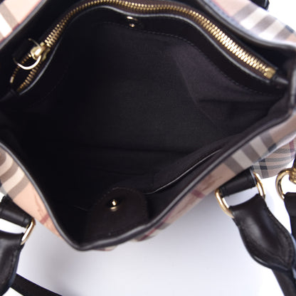 Burberry Haymarket Check Small Northfield Tote Chocolate 7 of 14