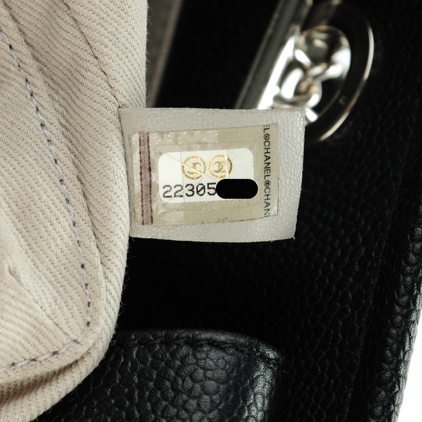 Calfskin Small Deauville Tote Black
