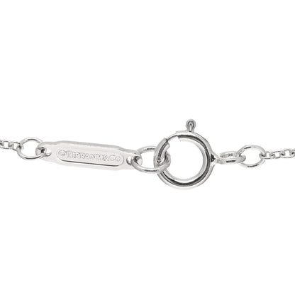 Tiffany 18K White Gold Diamond Double Interlocking Circles Pendant Necklace 3 of 4