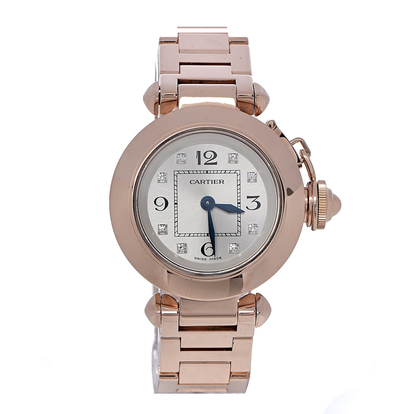18K Pink Gold Diamond 27mm Miss Pasha Quartz Watch