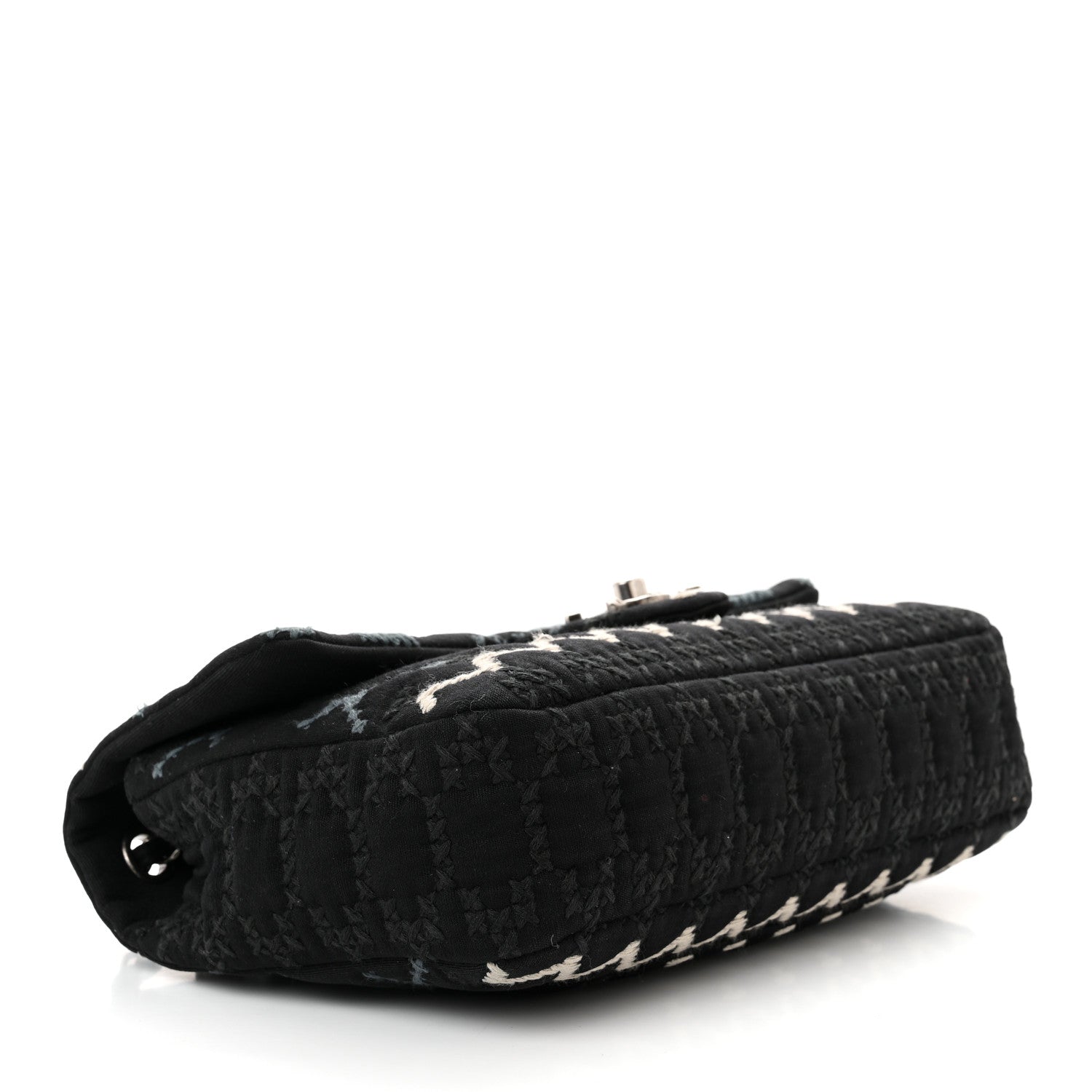 Chanel Jersey Embroidered Paris Dallas Flap Black 4 of 16