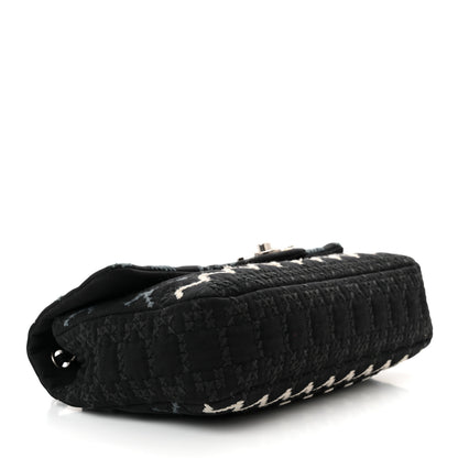 Chanel Jersey Embroidered Paris Dallas Flap Black 4 of 16