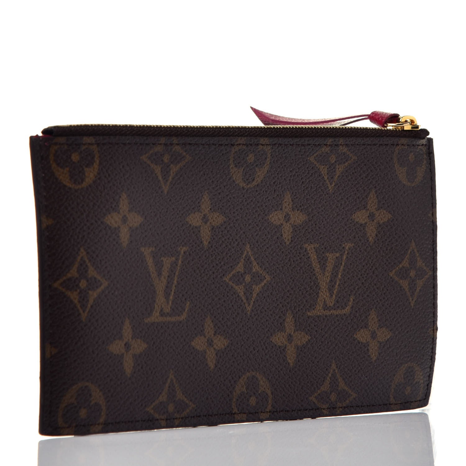 Louis Vuitton Monogram Felicie Chain Wallet Zippered Insert Fuchsia 3 of 6