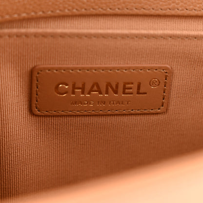 Chanel Caviar Quilted Medium Boy Flap Brown 6 of 12