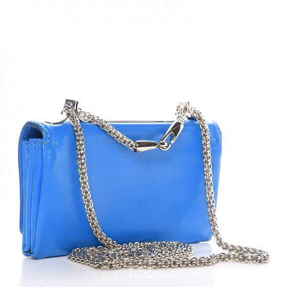 Nappa Mini Va Va Voom Shoulder Bag Blue Fluo