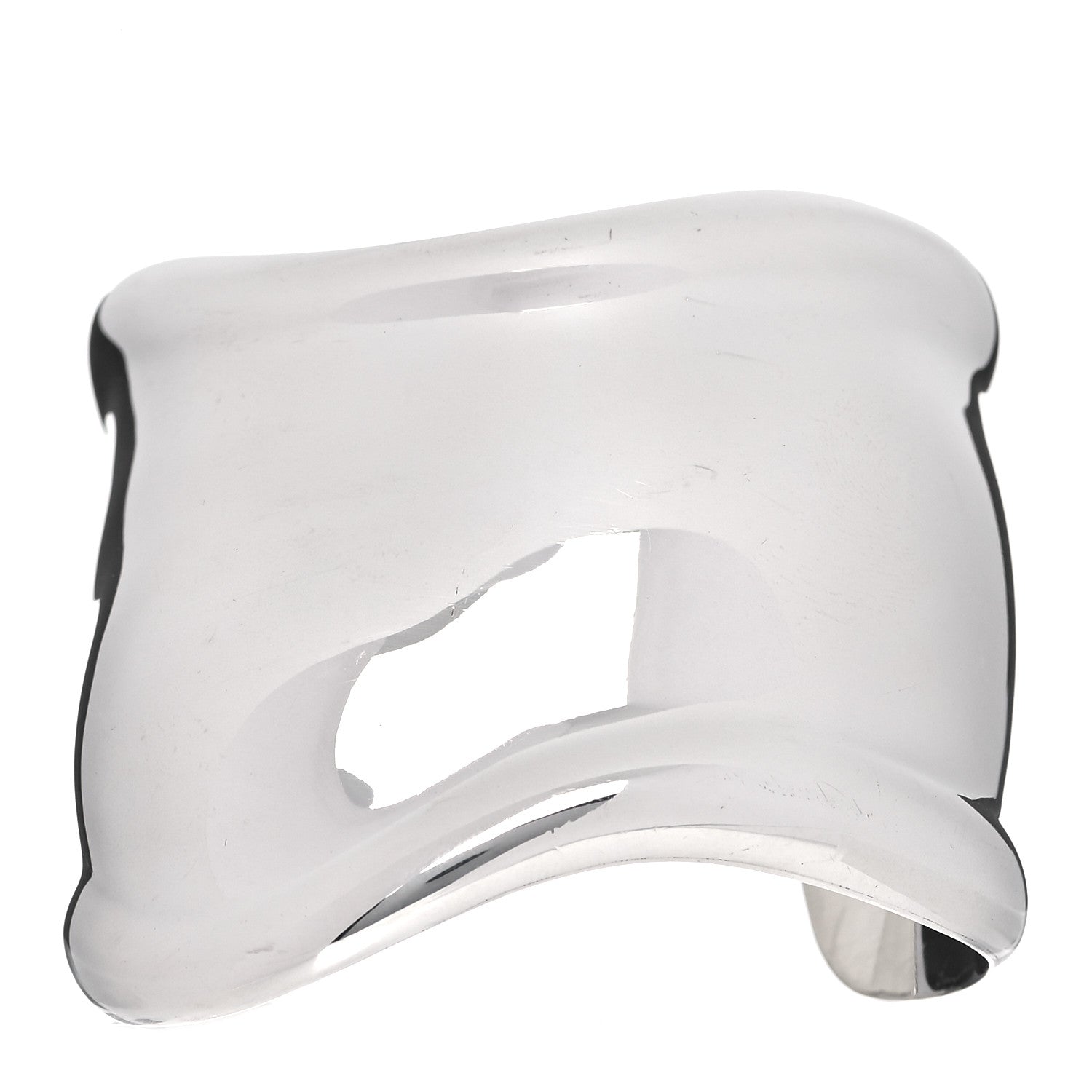Tiffany Sterling Silver Medium Elsa Peretti Right Wrist Bone Cuff Bracelet 1 of 4