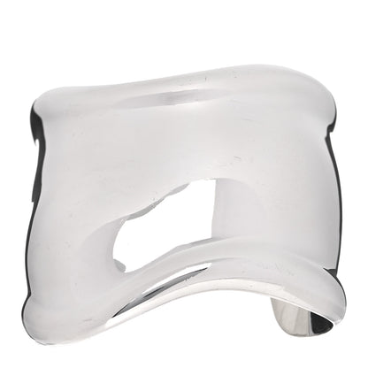 Tiffany Sterling Silver Medium Elsa Peretti Right Wrist Bone Cuff Bracelet 1 of 4