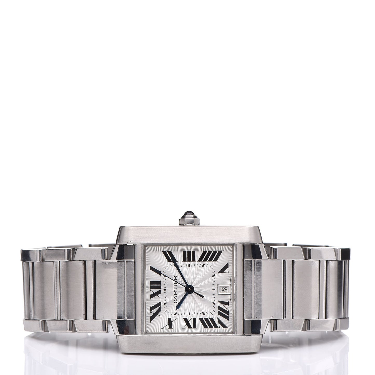 Stainless Steel 28mm Tank Francaise Automatic Watch