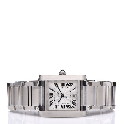Cartier Stainless Steel 28mm Tank Francaise Automatic Watch 3 of 6
