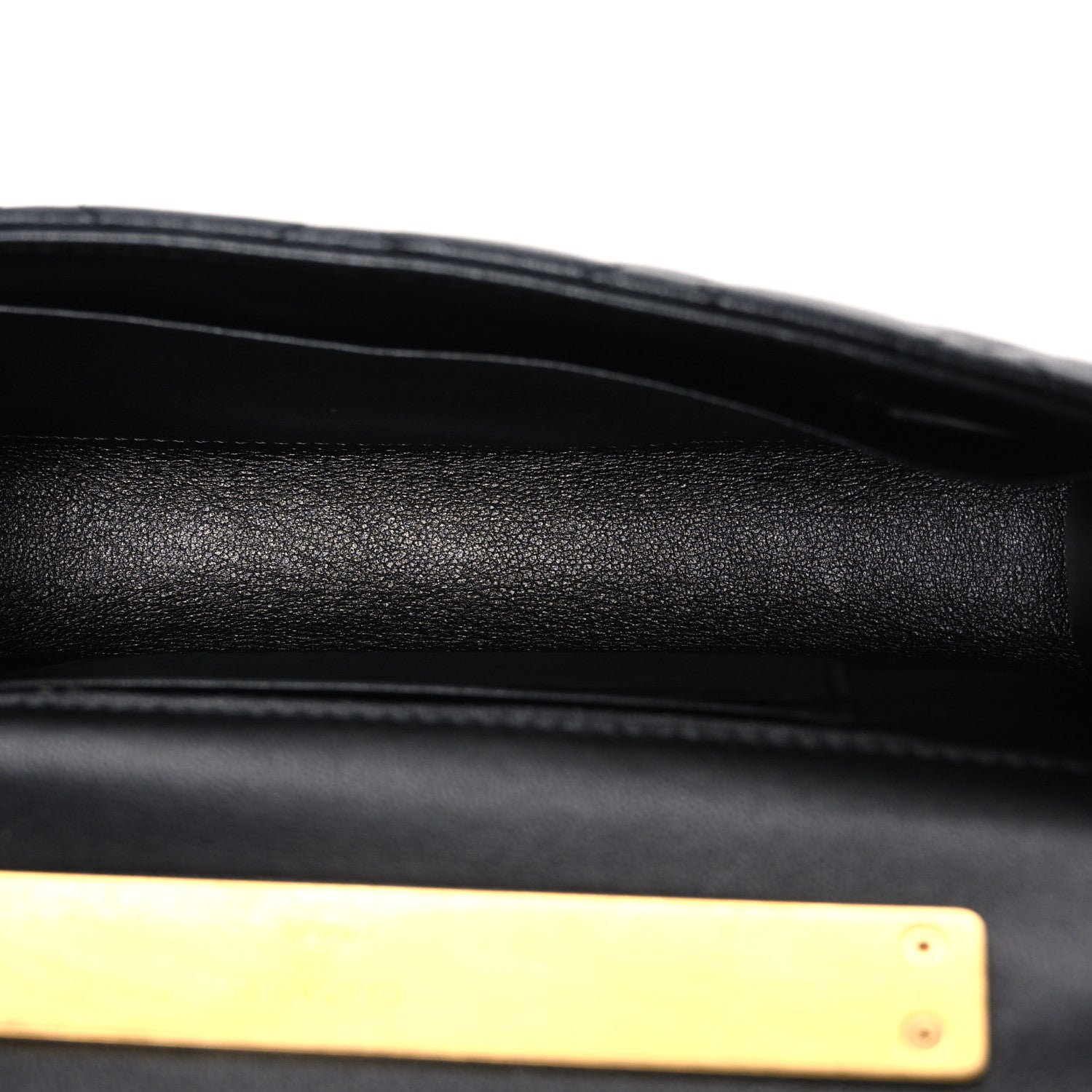 Chanel Lambskin Enamel Quilted Top Handle Flap Phone Holder With Chain Black 5 of 11