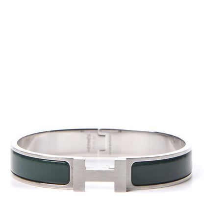 Hermes Enamel Narrow Clic Clac HH Bracelet GM Vert Veronese 1 of 4