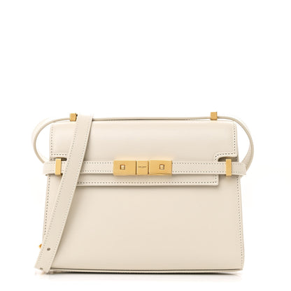 Saint Laurent Smooth Calfskin Mini Manhattan Shoulder Bag Blanc Vintage 1 of 10