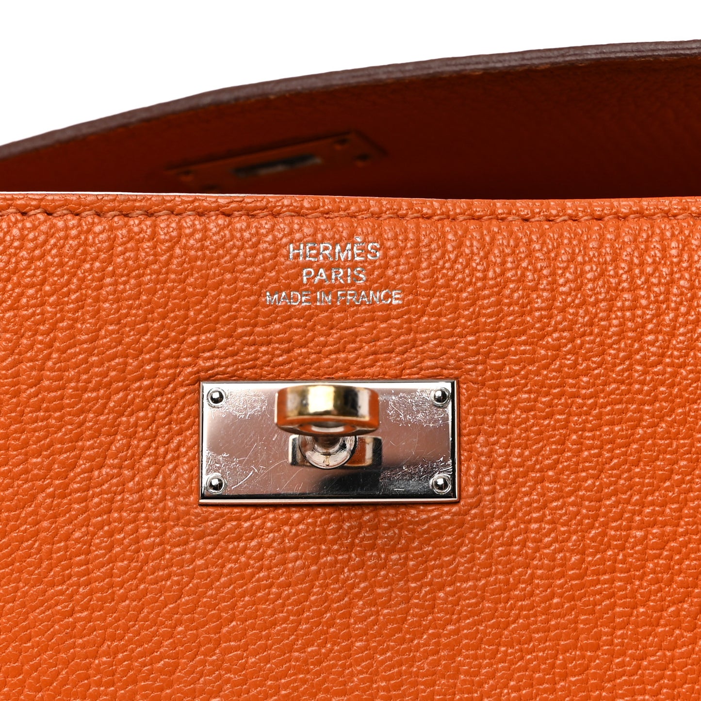 Chevre Mysore Kelly Longue Wallet Orange