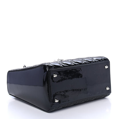 Christian Dior Patent Cannage Medium Lady Dior Black 3 of 4