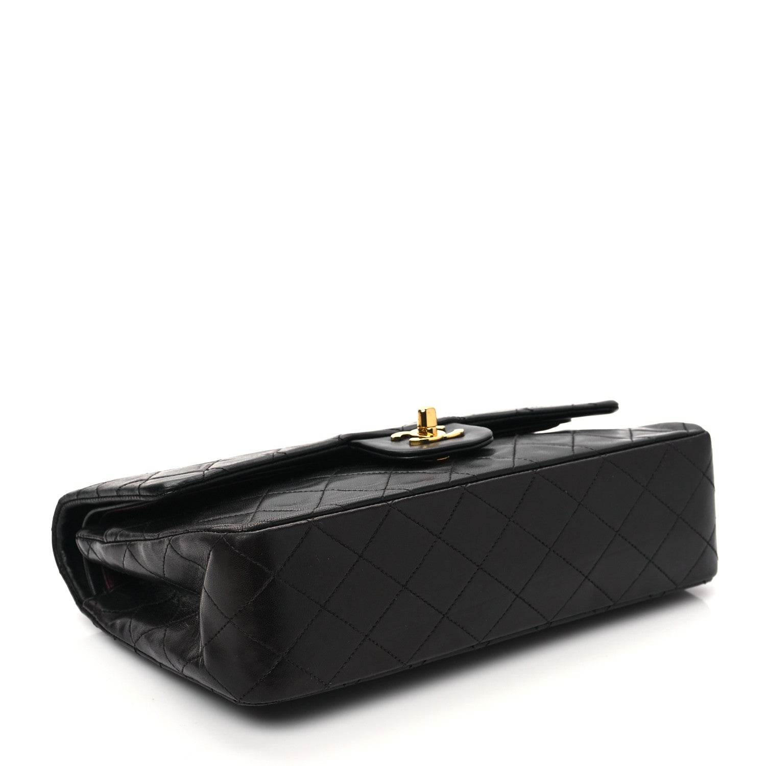 Chanel Lambskin Quilted Medium Double Flap Black 4 of 11