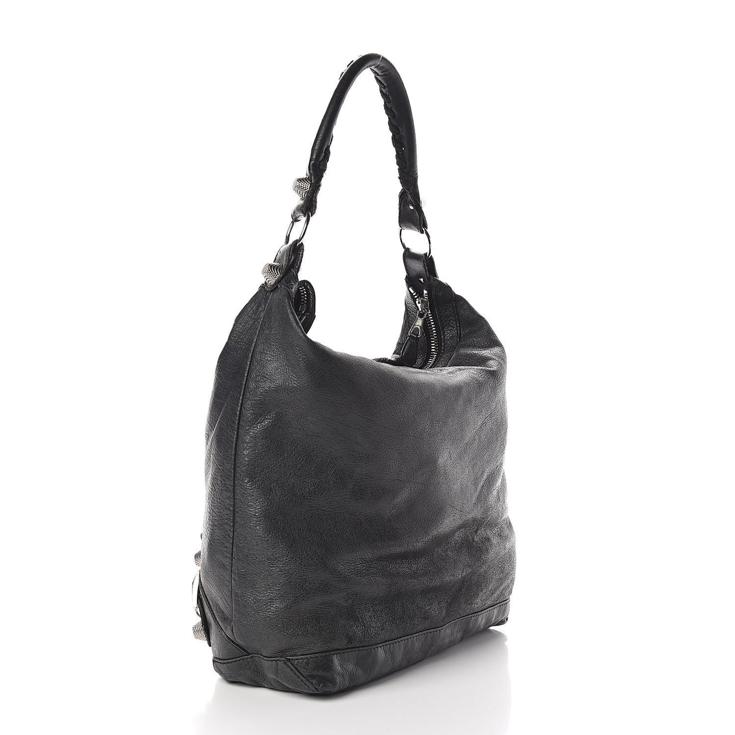 Chevre Giant 21 Silver Hardware Day Hobo Black