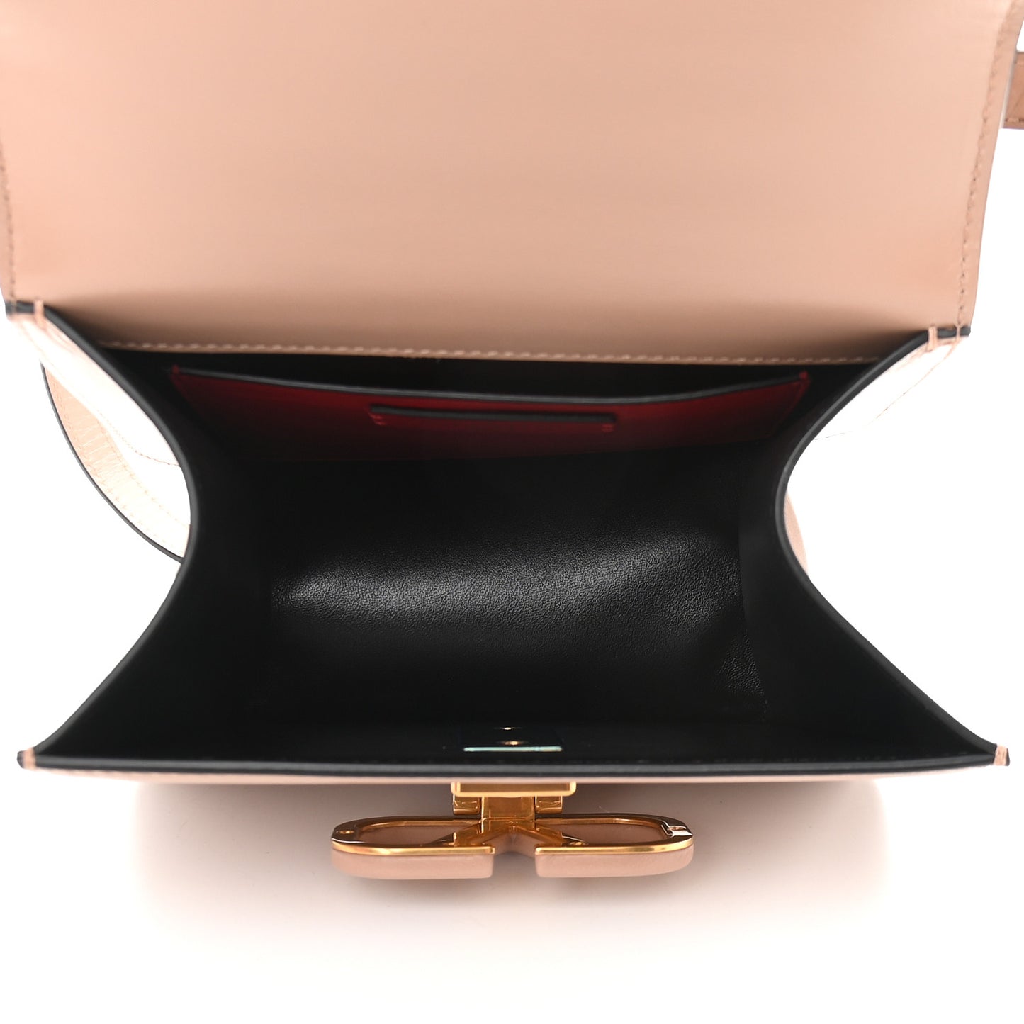 Smooth Calfskin Small VSling Shoulder Bag Rose Cannelle