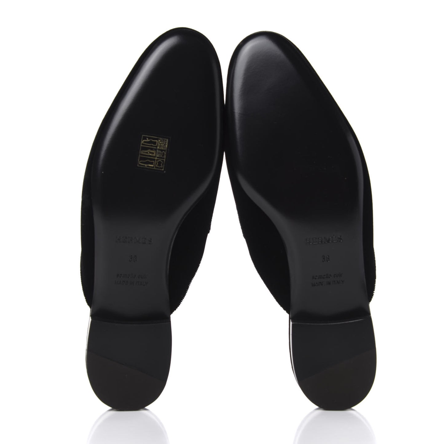 Velvet Trocadero Mule 38 Black