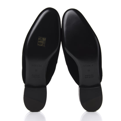 Hermes Velvet Trocadero Mule 38 Black 7 of 12
