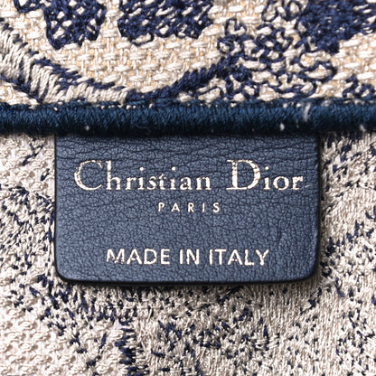 Christian Dior Canvas Embroidered Large Dioriviera Toile De Jouy Book Tote Black 5 of 9