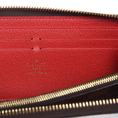 Louis Vuitton Damier Ebene Clemence Wallet Cherry 7 of 9
