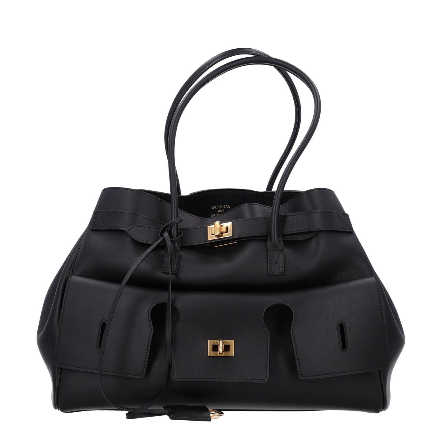 Smooth Calfskin Medium Bel Air Carry All Bag Black
