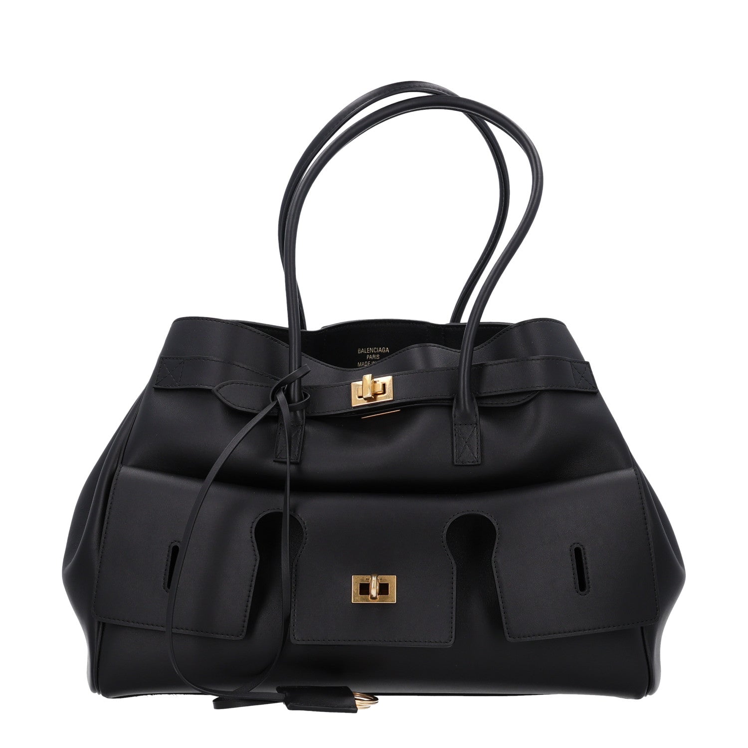 Balenciaga Smooth Calfskin Medium Bel Air Carry All Bag Black 1 of 10