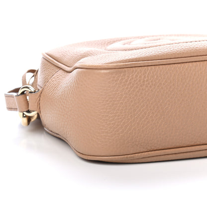 Gucci Pebbled Calfskin Small Soho Disco Bag Camelia 8 of 9