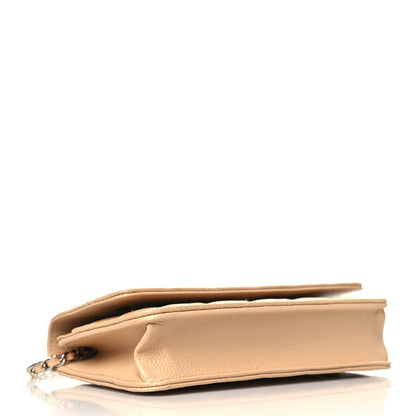 Chanel Caviar Quilted Wallet On Chain WOC Beige 4 of 11