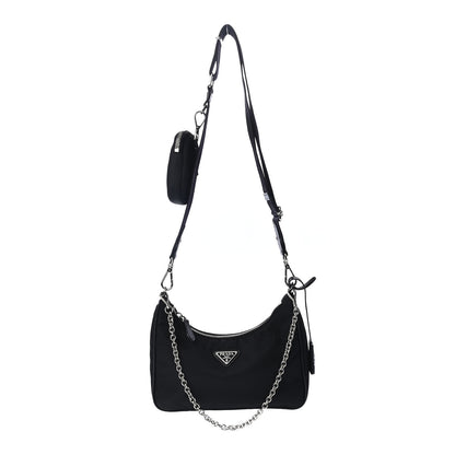 Prada Nylon Re-Edition 2005 Shoulder Bag Black 2 of 5