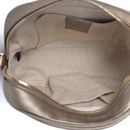 Gucci Metallic Pebbled Calfskin Small Soho Disco Bag Golden Beige 5 of 12