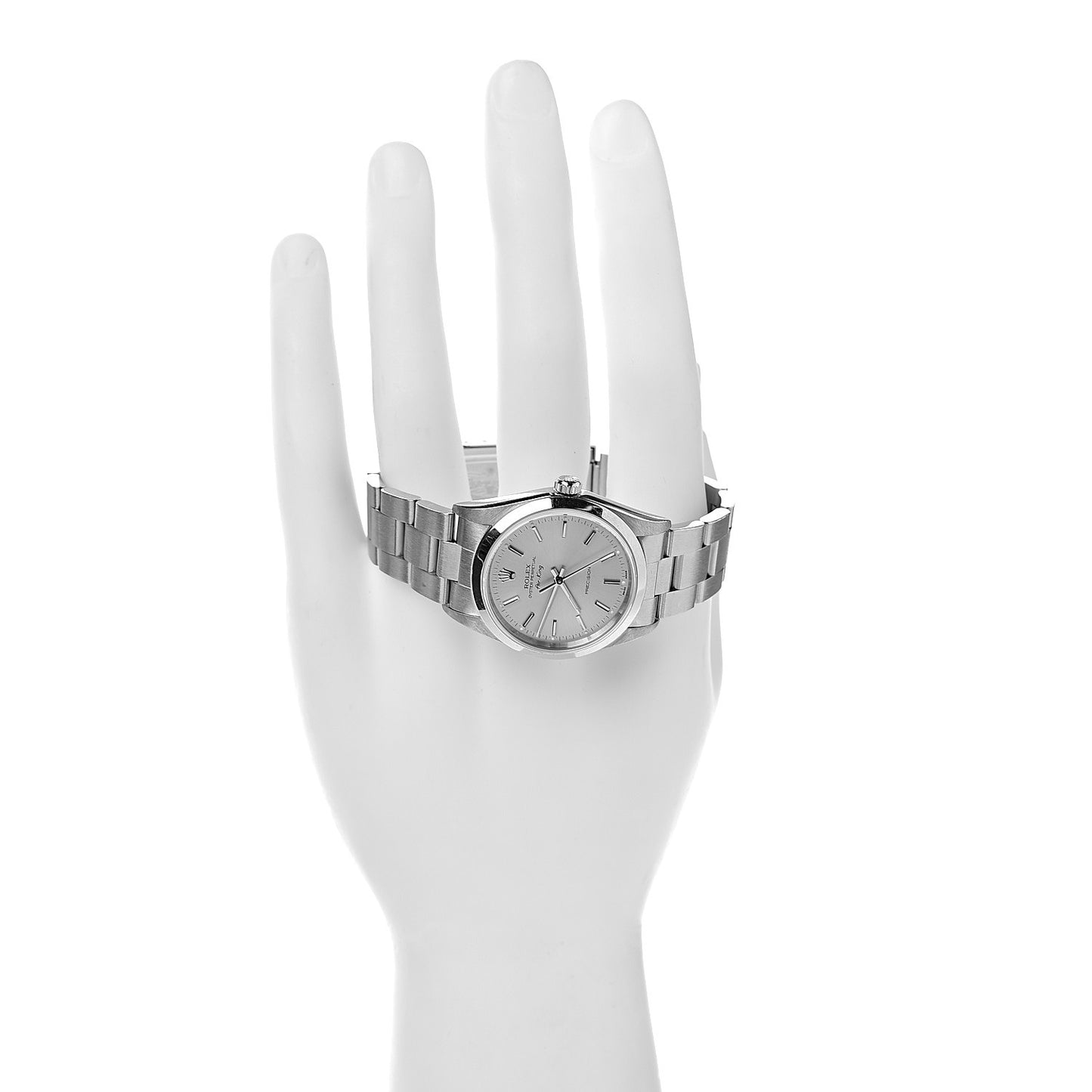 Stainless Steel 34mm Air-King Oyster Perpetual Precision Watch Silver 14000M