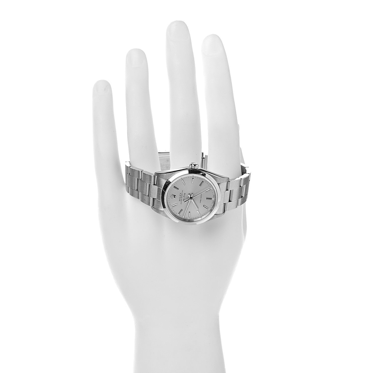 Rolex Stainless Steel 34mm Air-King Oyster Perpetual Precision Watch Silver 14000M 2 of 7