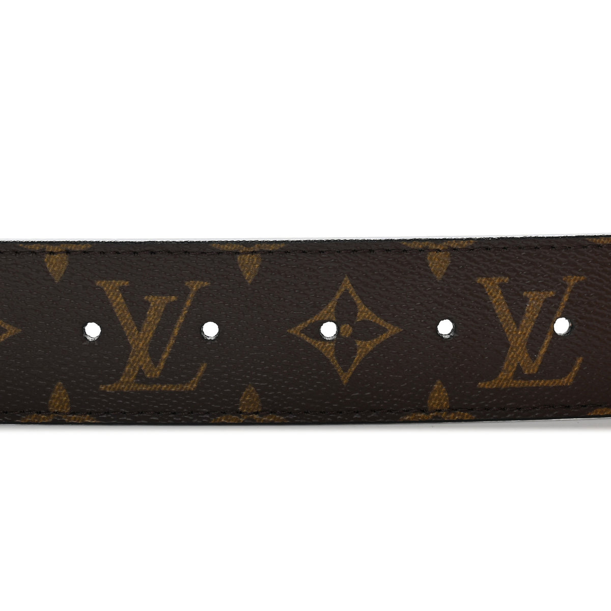 Louis Vuitton Calfskin Monogram 40mm LV Initiales Reversible Belt 85 34 Black 4 of 5