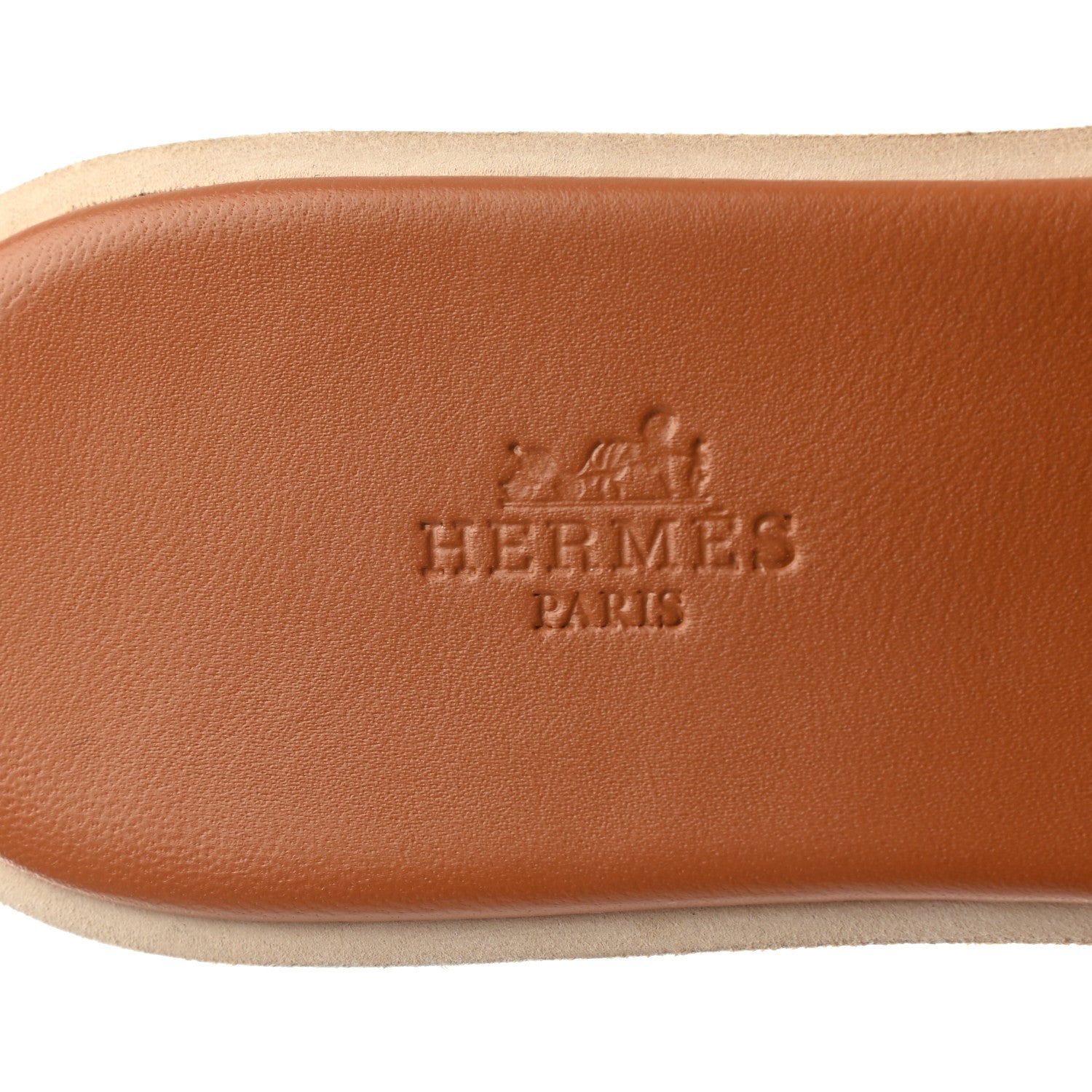 Hermes Calfskin Cork Eze 30 Sandals 39 Marron Glaise 7 of 8